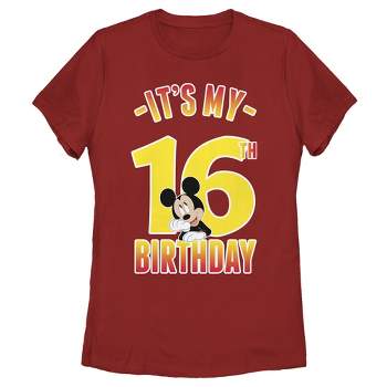 Women's Mickey & Friends It's My 16th Birthday T-Shirt