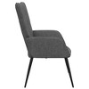 vidaXL Relaxing Chair Dark Gray Fabric - 4 of 4