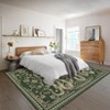 Modern Pastoral Snake Print Area Rug Machine Washable Low Pile Non Slip Non Shedding Stain-Resistant Floor Carpet for Living Room Bedroom Kitchen - 4 of 4