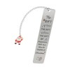 Unique Bargains Christmas Bookmark Stainless Steel Silver Tone 5.12"x1.02" 1 Pcs - 4 of 4