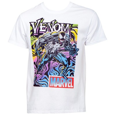 Mens Marvel's Venom Neon Color Stance T-Shirt