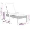 vidaXL Sun Lounger with Cushion Gray Poly Rattan - 4 of 4