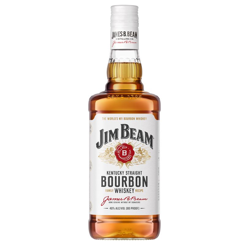 Jim Beam Kentucky Straight Bourbon Whiskey - 750ml Bottle, 1 of 8