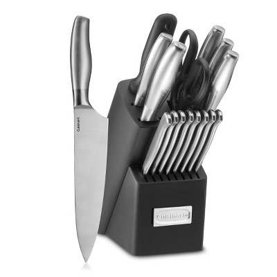 Cuisinart Artiste 17pc Stainless Steel Cutlery Block Set - C77SS-17P