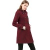 INSPIRE CHIC Women's Stand Collar Double Breasted Slant Pockets Trendy Outwear Winter Coat - 4 of 4