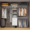 Sevobal Utility Storage Cabinets, Open lockers with Adjustable Shelves and Drawers for Living Room Kitchen Hallway, White, 96.06"*15.74"*82.67" - 2 of 4