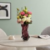 Sylvan Nodular Avant-Garde Sculpted Glass Grape Burgundy Purple Tabletop Vase - 3 of 4
