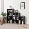 VECELO 3-Shelf Free Standing Bookcase for Home Office Living Room Open Display Organizer Storage Bookshelf, Oak Finish Decor Furniture - 2 of 4