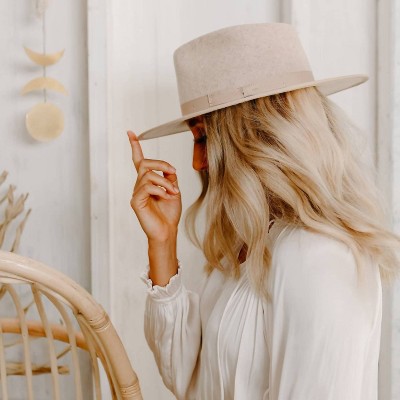 Women's Wide Brim Fedora Hat - American Hat Makers