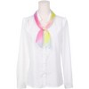 INSPIRE CHIC Women's Chiffon Colorful Gradient Square Soft Sheer Neck Scarves 1Pc - 2 of 4