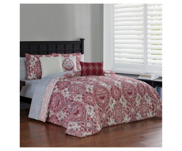 Red Nina Comforter Set (King) 10pc