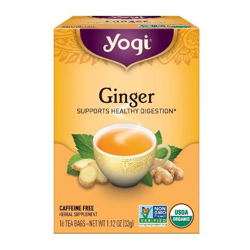 Yogi Tea Ginger Tea - 16 Tea Bags per Pack (4 Packs) - Organic Ginger Tea  Bags - Digestive Support Tea - Includes Ginger Root, Lemongrass, Licorice