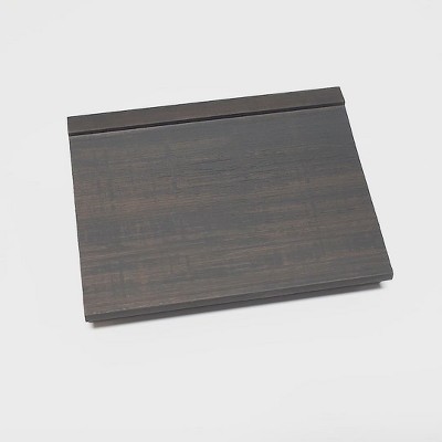 William Rustic Woodgrain Rectangular Bathroom Wall Mirror