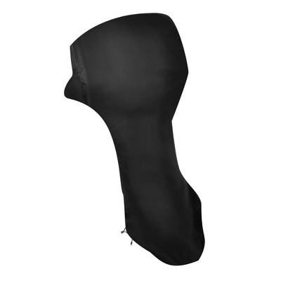 Unique Bargains Oxford Motor Full Outboard Boat Engine Cover Fit Up to 60-90HP Waterproof Black 1pcs