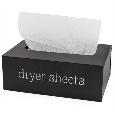 AuldHome Design Farmhouse Dryer Sheet Dispenser; Countertop Enamelware Fabric Softener Sheet Holder for Laundry Room