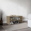 AZL1 Life Concept Shoe Rack Easy Access Silpa Small with Three Open Shelves Compact Modern Organizer for Entryway Closet, Brown, 28.74"*15.35"*3.15" - 2 of 4