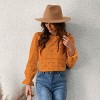 Women's Long Sleeve Embroidered Floral Eyelet Blouse Shirt - Cupshe - 2 of 4