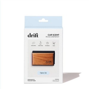 Drift Co Car Wood Air Freshener Car Odor Eliminator Open Air Scent Starter Kit - 1 of 1