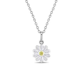Girls' The Perfect Daisy Sterling Silver Necklace - In Season Jewelry