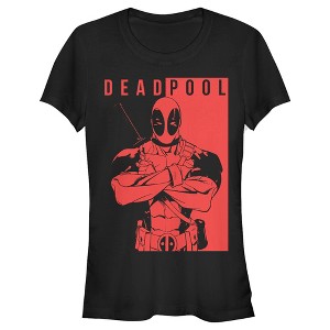 Junior's Marvel Deadpool Duotone Art T-Shirt - 1 of 4