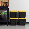 IRIS USA 11.5Gal/46Qt 4 Pack All-Weather Heavy-Duty Stackable Storage Plastic Bin Tote Container with Quick Snap Lid - 4 of 4