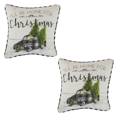 Park Designs Home For Christmas Pillow Cover Set of 2