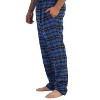 Gioberti Men's Yarn-Dye Brushed Flannel Pajama Pants, Elastic Waist - 3 of 4
