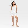 Women's Mid-Rise Linen Pull-On Shorts - A New Day™ - 3 of 3