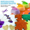 Unique Bargains 250gsm Cardstock DIY Craft Glitter Paper Sheets 20 Pcs - 4 of 4