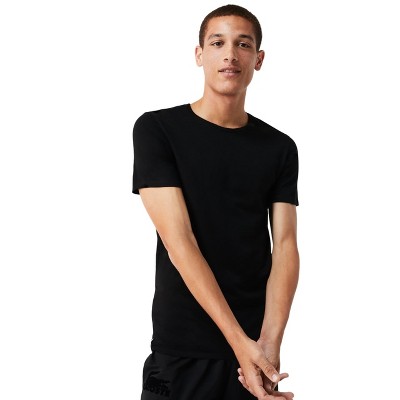 Lacoste Men's 3-Pack Cotton Crew Neck Slim Fit Undershirts