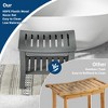 HDPE Showers Bench with Storage Shelf,Shower Bench for Inside Shower to Sit On,Waterproof Showers Stool/Chair/Seat for Bathroom, Bathtub, Supports - 4 of 4