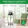 iMountek"2-Tier Tall Plant Stand 26.57in Rustproof Iron Rack for Indoor/Outdoor Flower Pot Display Shelf"Black - 4 of 4