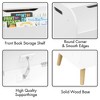 YONWAY 17.13"H Toy Box with Front Bookshelf, Flip-Top Lid, Safety Hinge, Toy Storage Organizer for Kids Room and Playroom (White + Solid Wood) - 4 of 4