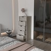 Sapphtopaz 5-Drawer Modern Dressers for Bedroom Narrow Drawer Dresser Chest of Drawers for Bedroom, Closet, Entryway, Living Room - 3 of 4