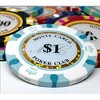 Slickblue 25-Pack Monte Carlo 14g Poker Chips, Clay Composite, Holo Inlay, Casino Style Set, Multi-Color, $1-$10,000 - 3 of 3