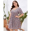 LXT-Plus Size Summer Dress A-Line Swing Floral Party Midi Dresses - 2 of 4