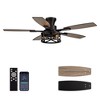 Siljoy 52 Inch Farmhouse Flush Mount Ceiling Fan With Lights (6 Blades with Dual Color Blades)for Patio Bedroom and Living room and Bedroom - 3 of 4