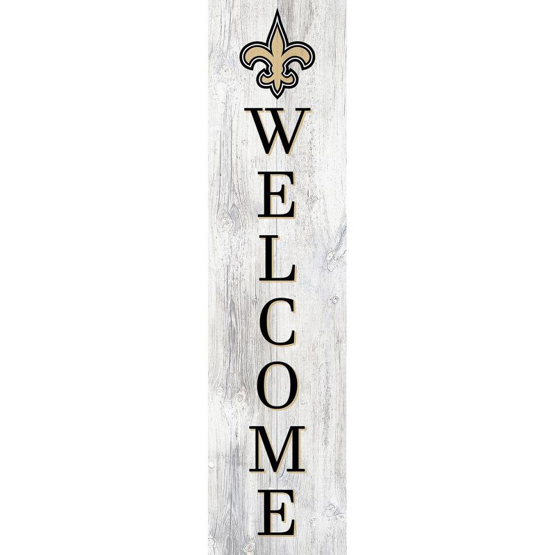 NFL New Orleans Saints 48&#34; Welcome Leaner, 1 of 4