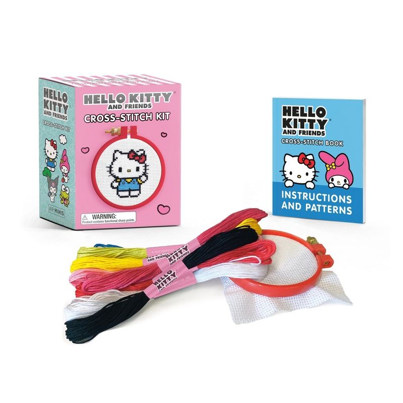 Hello Kitty and Friends Cross-Stitch Kit - (Rp Minis) by  Sosae Caetano & Dennis Caetano (Paperback), 1 of 2