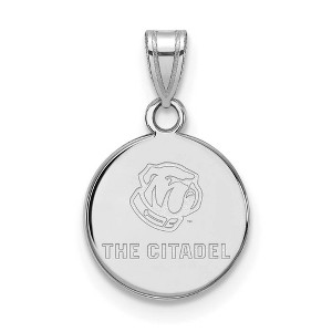 Black Bow Jewelry Sterling Silver The Citadel Bulldogs NCAA Small Pendant - 1 of 3