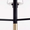 Quorum Lighting Dalia 3 - Light Chandelier in  Noir/Aged Brass - 2 of 4