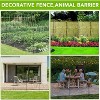 Decorative Garden Fence,10 Panels No Dig Decorative Fence with Gate for Outdoor,Yard, Patio, Animal Barrier Rustproof Metal Wire Panel,Dog Fence - 4 of 4