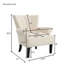 Modern Accent Living Room Chairs,Polyester Armchair Club Chair with channel - 4 of 4