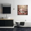 Stupell Industries Flamingo in Rose Filled Tub Canvas Wall Art - 2 of 4