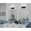 Progress Lighting Goodwin 2-Light Vanity Light, Steel, Matte Black, Clear Glass Shades - 2 of 3