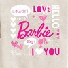 Boys' - Barbie - Barbie Valentine's Collage Graphic Long Sleeve Fleece Sweatshirt - 2 of 4