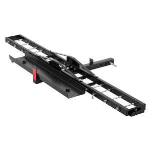 VEVOR Motorcycle Carrier, 600 LBS Steel Motorcycle Carrier Hitch Mount with Loading Ramp, for Car, Truck with 2" Hitch Receiver, Black - 1 of 4