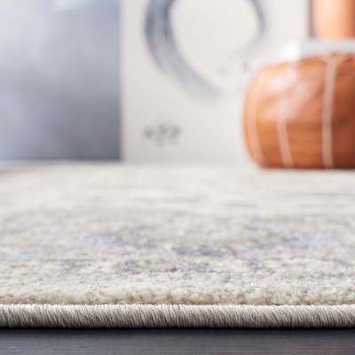 Sofia Light Gray and Beige Synthetic Rectangular Area Rug