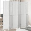 vidaXL Paulownia Room Divider 6-Piece Folding Screen for Bedroom Living Room Office Spanish Wall Privacy Screen White Solid Wood - 2 of 4