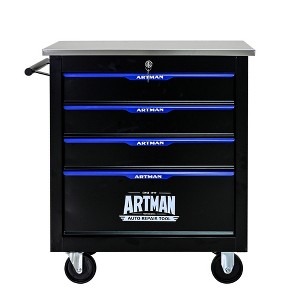 VYNXARIA 4-Drawer Multifunctional Tool Cart on Wheels,Efficient Storage for Garage & Workshop,Black - 1 of 4